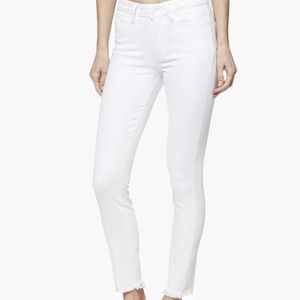 PAIGE Hoxton Frayed Ankle Jeans